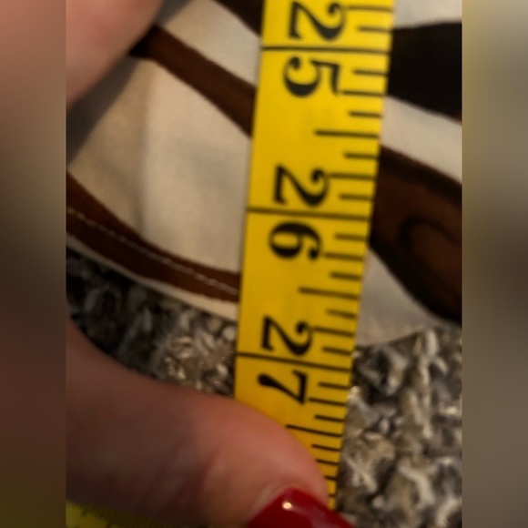 5/$25 Cabi zebra print chiffon lightweight ruffled sleeve blouse size small - Picture 6 of 9